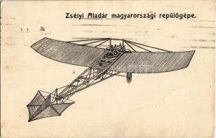 1921 Zsélyi Aladár magyar gépészmérnök, repülőgép-tervező magyarországi repülőgépe / Hungarian mechanical engineers aircraft