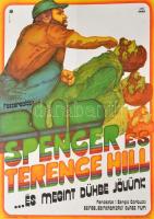 1978 Révész Antal (1931-) Wigner Judit (1923-): ...És megint dühbe jövünk, nagyméretű filmplakát, hajtott, 60×40 cm / Odds and Evens (starring: Terence Hill, Bud Spencer), film poster, folded, 60×40 cm
