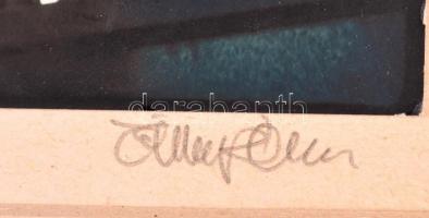 1980 Eifert János (1943- ): Párizs, fotó kartonon, paszpartuban, jelzett, számozott (4/75) fotóművés...