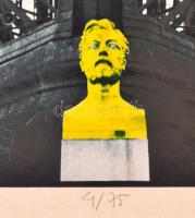 1980 Eifert János (1943- ): Párizs, fotó kartonon, paszpartuban, jelzett, számozott (4/75) fotóművés...