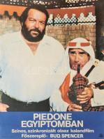 1980 Piedone Egyiptomban, filmplakát, főszerepben: Bud Spencer, gyűrődésekkel, 70×50 cm / Piedone dEgitto/Flatfoot in Egypt, film poster (starring: Bud Spencer), with small signs of use, 70×50 cm