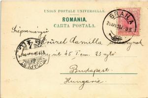 1907 Braila, Portul in timpul iernei / port, harbor in winter, "Newcastle" steamship. Edit...