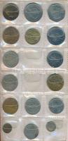 43db-os vegyes magyar és külföldi fémpénz tétel kis albumban T:vegyes