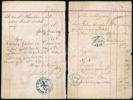 1867 Az evangélikus egyház gyűjtésének a könyvelése hitközségek szerint az 1861-65 ös tűzvészek kára...