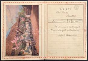 cca 1940 3 db dísztávirat