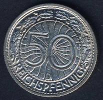 Német Birodalom/Weimari Köztársaság 1937D 50Pf T:3 kis ph