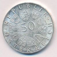 Ausztria 1965. 50 Sch Ag "600 éves a Bécsi Egyetem" T:1- Austria 1965. 50 Schilling Ag &qu...