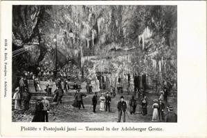 Postojnska jama, Adelsberger Grotte, Postojna Cave; Plesisce / Tanzsaal / cave interior, dance hall
