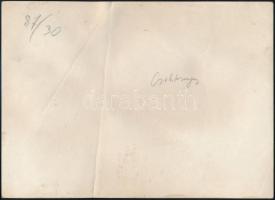 1941 Bevonulás Csáktornyára, 2 db fotó, feliratozva,13×18 cm