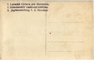 1926 Poprád (Tátra, Tatry); I. Szlovenszkói Vadászati kiállítás / Lovecka Vystava / Jagdausstellung ...