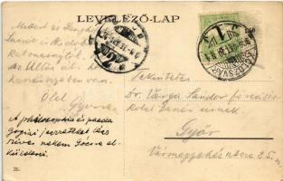 1906 Kolozsvár, Cluj; látkép zsinagógával / general view with synagogue