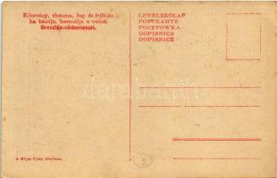 Torpedóhajó a viharban. "Oroszlán" sósborszesz reklám / SM Torpedoboot 62 T (ex Drache) / ...