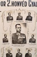 1941 a M. kir. József nádor 2. honvéd gyalogezred tisztikara, tablókép, Borsay műterméből, kartonra ...