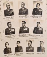 1941 a M. kir. József nádor 2. honvéd gyalogezred tisztikara, tablókép, Borsay műterméből, kartonra ...