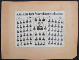 1941 a M. kir. József nádor 2. honvéd gyalogezred tisztikara, tablókép, Borsay műterméből, kartonra ...
