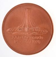 Kanada 1976. "XXIe Olympiade Montréal 1976" kétoldalas Cu, olimpiai résztvevői emlékérem, ...