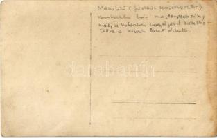 Menekülő (füstjéből következtetve) kereskedelmi hajó megtorpedózása, mely a robbanás nagyságából íté...