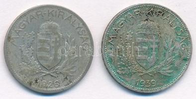1926-1939. 1P Ag (2xklf) T:2-3 patina Adamo P6