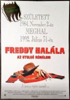1991 Freddy halála - az utolsó rémálom, filmplakát, hajtott, 80×60 cm / Freddys Dead: The Final Nightmare, film poster, folded, 80×60 cm