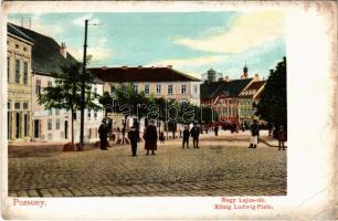 Pozsony, Pressburg, Bratislava; Nagy Lajos tér / König Ludwig Platz / square (EB)
