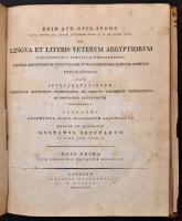 Friedrich August Wilhelm Spohn (1792-1824): De lingua et literis veterum Aegyptiorum cum permultis t...