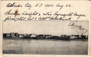 1904 Atlantic City, A bit of the skyline. Absecon Light on the backside (worn corners)