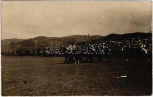 Szarajevó, Sarajevo; Ferenc József és Rudolf trónörökös boszniai katonai díszszemlén / Franz Jospeh on a Bosnian parade. Original photo