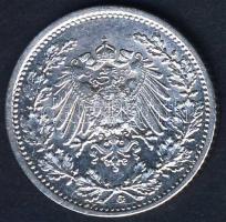 Német Birodalom/Császárság 1909G 1/2M Ag T:3/3+ kis ph