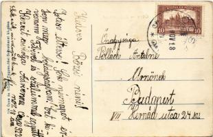 1922 Ócsa, utcakép, szövetkezet üzlete és saját kiadása