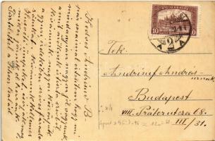 Nagykanizsa, Fő út, Zala megyei gazdasági takarékpénztár, Lustig József fia ruharaktára, Petermann J...