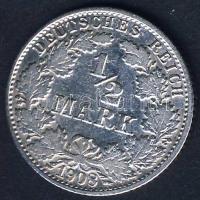 Német Birodalom/Császárság 1908J 1/2M Ag T:3 kis ph.