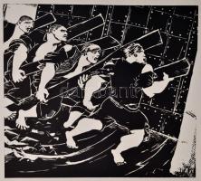 Derkovits Gyula: 1514. 11 fametszet Bálint György és Kállai Ernő előszavával. Bp.,1945, Szikra,  8 p...