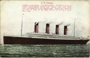 RMS Titanic British passenger liner, largest in the World (crease)