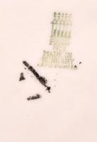 Zsolnay birkózó medvék (Markup Béla), kézzel festett, jelzett, hibátlan, m: 30 cm / Handpainted Zsol...