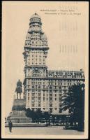 1931 UTE Újpest tagjainak aláírásai (Kővágó, Szabó, Szalay, stb.) Uruguayból küldött levelezőlapon