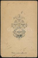 1895 Széchényi Manó (1858-1926) király személye körüli miniszter portréja, keményhátú fotó Theodor P...