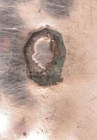 Ezüst(Ag) leveles tálka, jelzett, 10×11,5 cm, nettó: 31,1 g