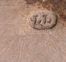 Ezüst(Ag) hamutartó, jelzett, h: 14 cm, nettó: 30,1 g