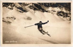 1927 Quersprung / Cross ski jump, winter sport