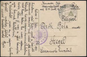 1916 Tábori posta képeslap / Field postcard S.M.S. Torpedoboot 7 RR!