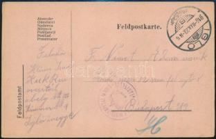 1916 Tábori posta levelezőlap / Field postcard "K.u.k. Reservespital in Igló"
