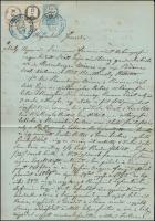 1867 Szerződés 50kr + 12kr +1kr hirdetménybélyeggel