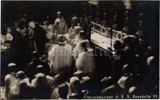 Incoronazione di S.S. Benedetto XV. / Coronation of Pope Benedict XV in 1914