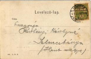 1904 Szatmárnémeti, Szatmár, Satu Mare; Attila utca, Molnár Mihály üzlete. Hollósi felvétele / stree...