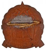 ~1960-1970. "Bajza Gimnázium - Hatvan" zománcozott fém jelvény (28x31mm) T:2