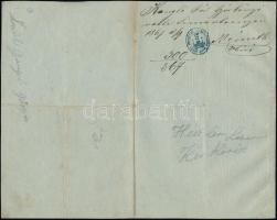 1866 Marhalevél egy lóról Simontornya,  Kéty bélyegzővel