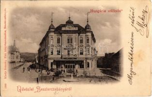 1899 Besztercebánya, Banská Bystrica; Hungária szálloda. Ivánszky Elek kiadása / hotel
