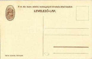 9. számú csataképes kártya. Ivangorod körüli harcok. Honvédhuszárok egy Ivangorod várából előretolt ...