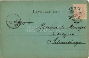 1899 Kassa, Kosice; Fő utca, este, The Gresham biztosító, Strausz D. utódja, Breitner Mór és Jelinek...