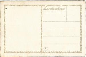 Húsvéti üdvözlet. Rigler József Ede kiadása / Hungarian Easter greeting art postcard s: Jákó Mária